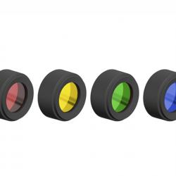 Filtres de couleur (rouge, vert, bleu, jaune) pour Ledlenser P76R Core et Signature à -50% (VF)