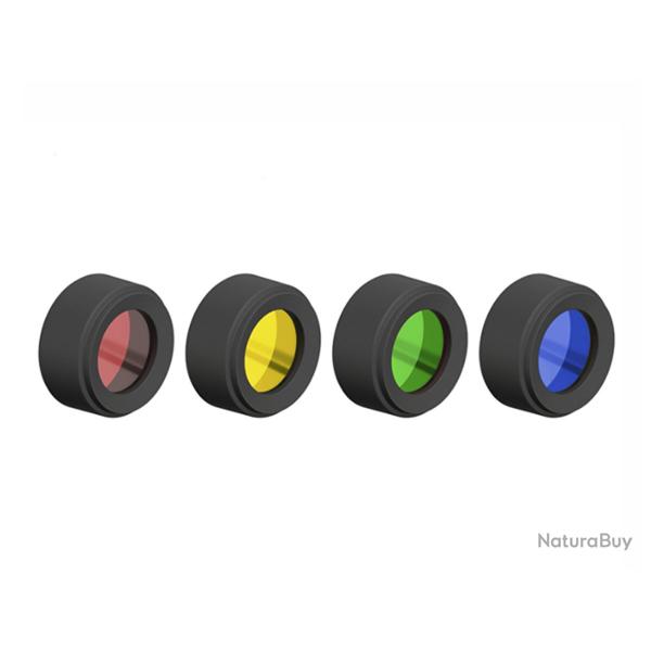 Filtres de couleur (rouge, vert, bleu, jaune) pour Ledlenser P76R Core et Signature à -50% (VF)