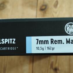 7mm rem mag RWS 162gr KS bte 20