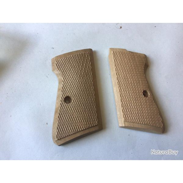 VENDU PAR LE-CUIRASSIER N2 PAIRE DE PLAQUETTES POUR PISTOLET WALTHER PP