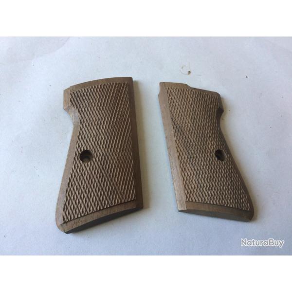 VENDU PAR LE-CUIRASSIER N5 PAIRE DE PLAQUETTES POUR PISTOLET WALTHER PP