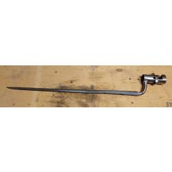 Baïonnette à douille type modèle 1822 en très bel état sans fourreau