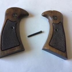 VENDU PAR LE-CUIRASSIER PAIRE DE PLAQUETTES POUR REVOLVER LLAMA CONNANCHE SW K/L SQUARE BUTT