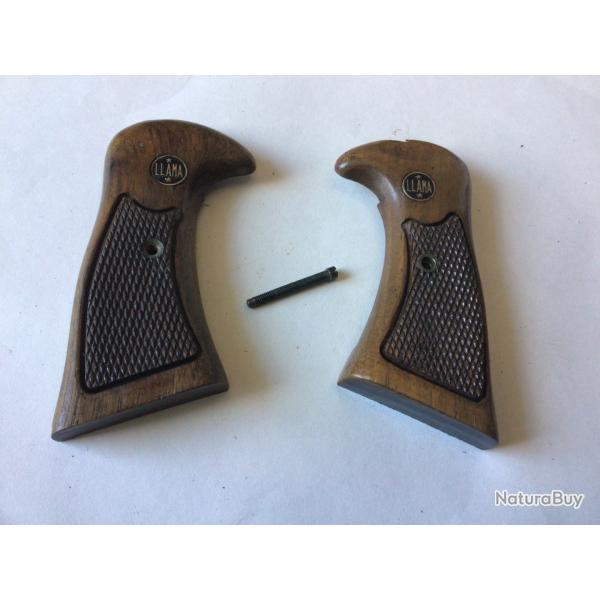 VENDU PAR LE-CUIRASSIER PAIRE DE PLAQUETTES POUR REVOLVER LLAMA CONNANCHE SW K/L SQUARE BUTT