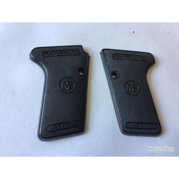 VENDU PAR LE-CUIRASSIER PAIRE DE PLAQUETTES POUR PISTOLET LEFRANCAIS EN CAL 7,65 MM