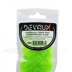 Chenille DEVAUX Tiger chartreuse fluo