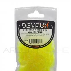 Chenille DEVAUX Tiger jaune fluo