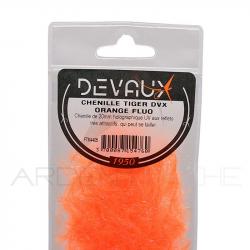 Chenille DEVAUX Tiger orange fluo