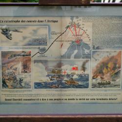 rare Affiche ORIGINALE La catastrophe des convois dans l'Arctique SDC25AFA001