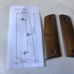 VENDU PAR LE-CUIRASSIER PAIRE DE PLAQUETTES POUR PISTOLET COLT 1911