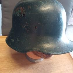 Authentique coque de casque allemand Stahlhelm M16 - WW1 - à restaurer