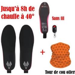 SEMELLES CHAUFFANTES sans fil (taille 40 à 46)