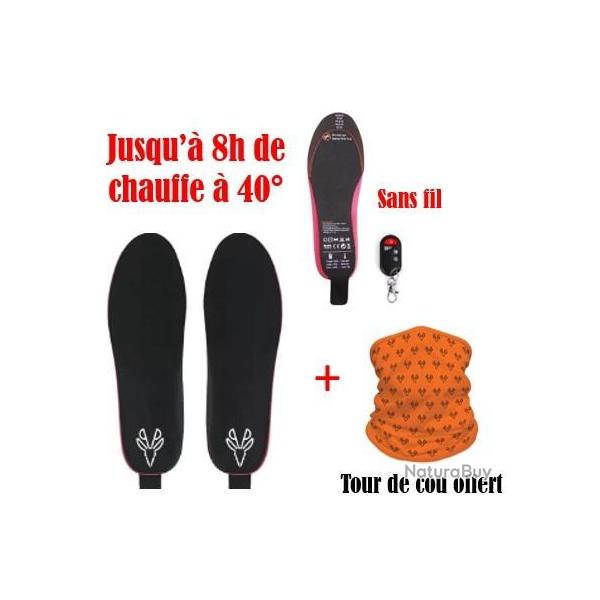 SEMELLES CHAUFFANTES sans fil (taille 40  46)
