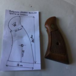 VENDU PAR LE-CUIRASSIER N° 1 PLAQUETTE GAUCHE POUR REVOLVER SMITH ET WESSON