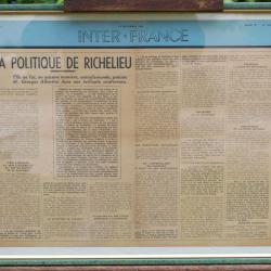 rare Affiche Interfrance 13 décembre 1942 Richelieu encadrée sous verre SDC25AFA002
