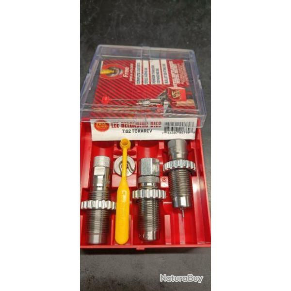 Jeu d'outils Lee 7.62 Tokarev complet avec shell holder 090769