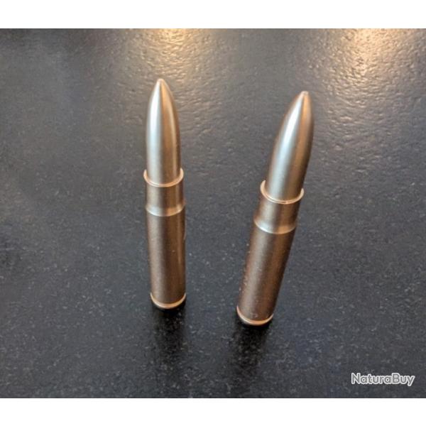 2 STYLOS CARTOUCHE 8CM DE LONG ET 12 MM DE DIAMETRE FRAIS DE PORT OFFERTS