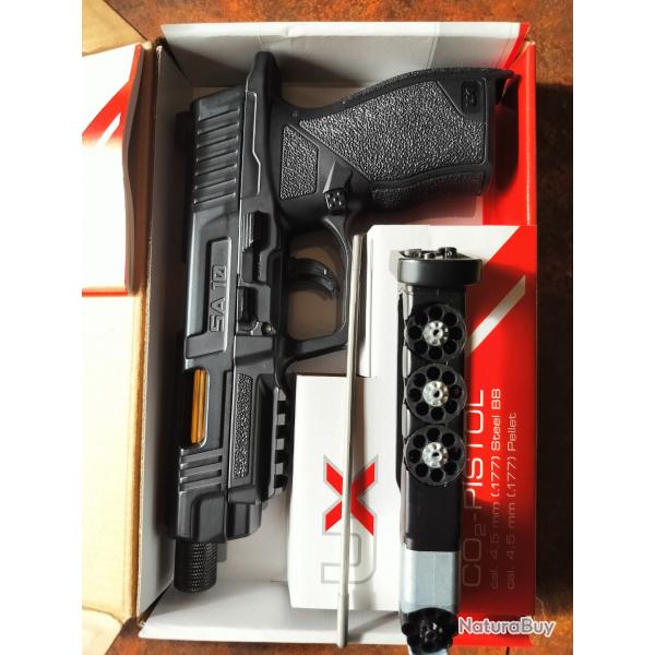 Pistolet CO2 umarex SA10 plomb/BB's 4.5mm.