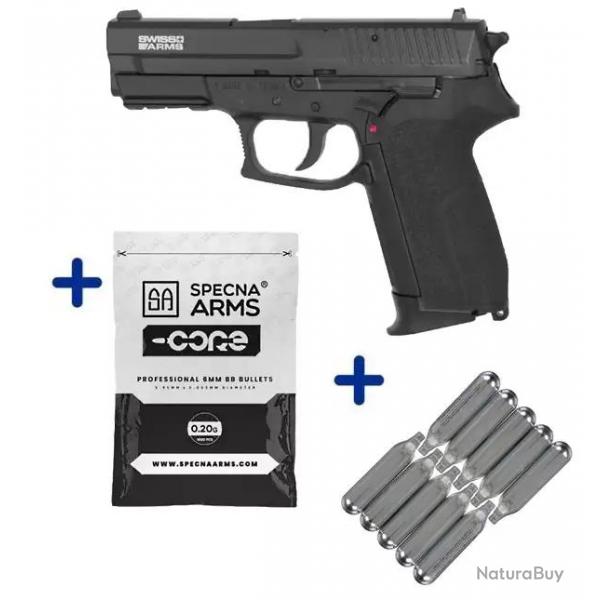 Pack Airsoft SP2022 MLE Co2 Swiss Arms