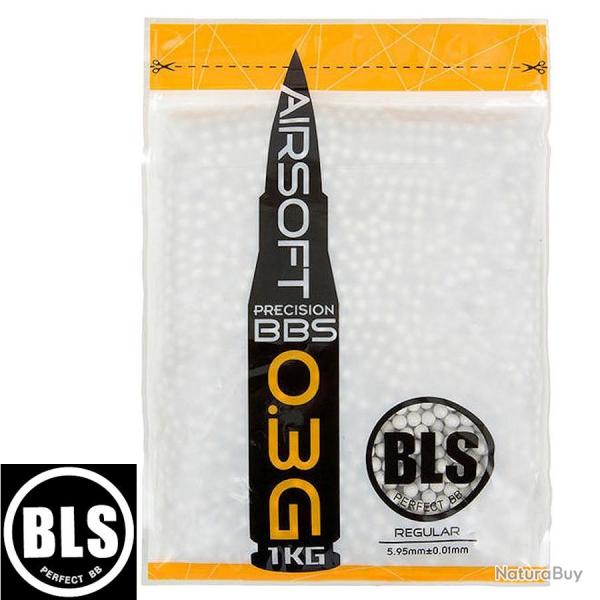 Billes airsoft BLS Precision pellets 0,30g, 3300 BBs - White