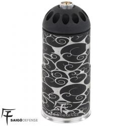 Grenade Airsoft Gaz Saigo Gyorai 40mm Aluminium - 120 Billes