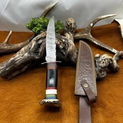 Couteau Bowie RITE EDGE lame acier damas ref NB200