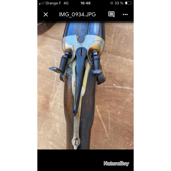 asv fusil calibre 16 à chiens chambre 65 en super état numéro 170