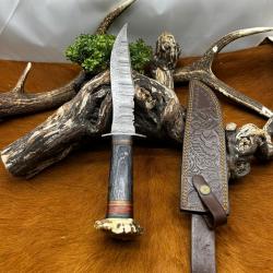 Couteau Bowie RITE EDGE lame acier damas NB198