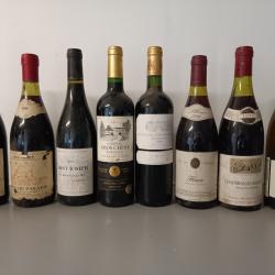 Lot de 8 bouteilles vin