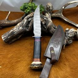 Couteau Bowie RITE EDGE lame acier damas NB197