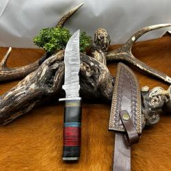 Couteau Bowie RITE EDGE lame acier damas256 couches NB196