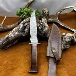 Couteau Bowie RITE EDGE lame acier damas 256couches NB195