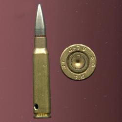 7.5 x 54 MAS - RARE cartouche de précision pour FRF1 à balle spéciale type KS