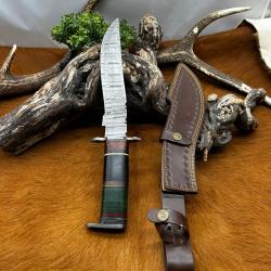 Couteau Bowie RITE EDGE lame acier damas 256 couches NB191