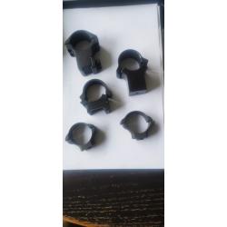 colliers fixes de lunette de visée diam 25.4 mm (1 pouce)