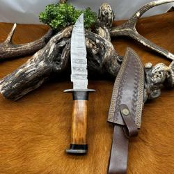 Couteau Bowie RITE EDGE lame acier damas 256 couches NB185