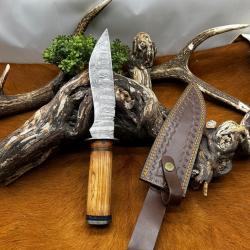 Couteau Bowie RITE EDGE lame acier damas 256 couches NB182