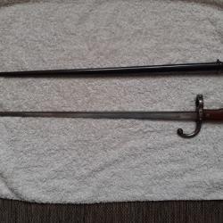 Baionnette GRAS Châtellerault Aout 1877