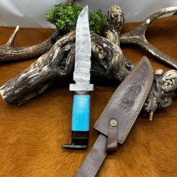 Couteau Bowie RITE EDGE lame acier damas 256 couches NB176