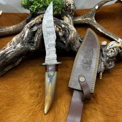 Couteau Bowie RITE EDGE lame acier damas 256 couches NB175