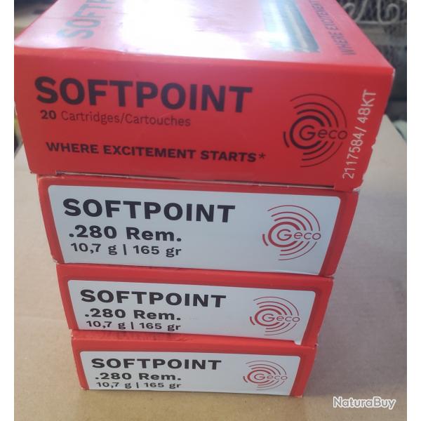 Balles 280 Remington Geco