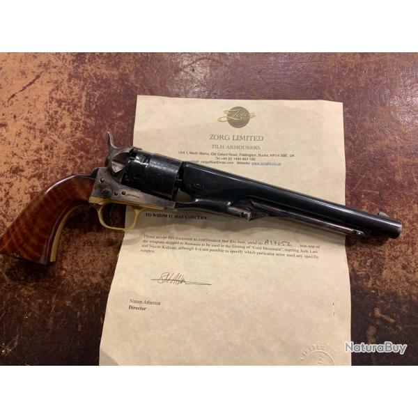 Revolver Colt Army 1860 Uberti calibre 44 du film "Retour  Cold Mountain"