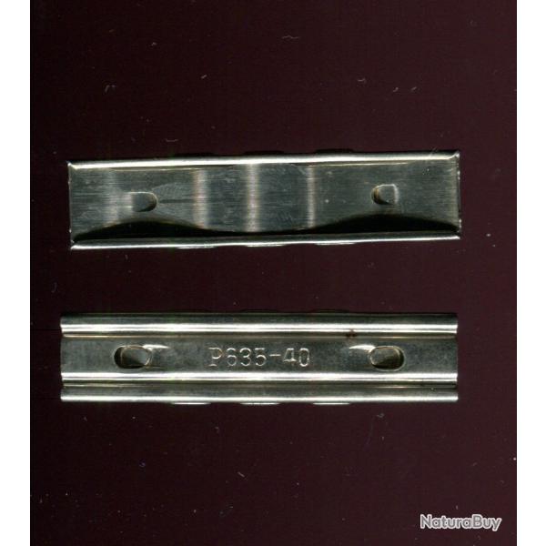 Lame chargeur Mauser 98K - guerre 39-45 - 2 parties en acier - marquage P635-40