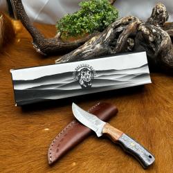 Bowie smoky Mountain Blades lame en acier Damas et manche en bois d'Olivier NSMB117