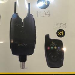 Coffret 4 detecteurs CARPSPIRIT HD4 avec centrale HDR4