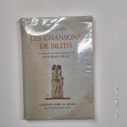 Rare, Les chansons de Bilitis, de P. Louys et illustrations en couleurs de Bécat, Edition d'art, liv