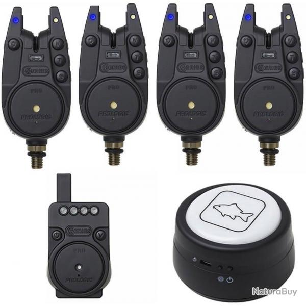 Coffret de 4 detecteurs PROLOGIC C SRIES + Centrale+ Lampe de Biwy