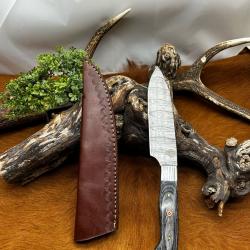 Bowie smoky Mountain Blades lame en acier Damas et manche en bois NSMB108