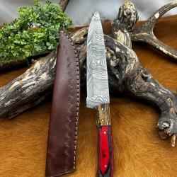 Bowie smoky Mountain Blades lame en acier Damas et manche en bois NSMB107