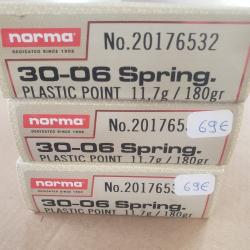 Balles 30-06 Spring Norma
